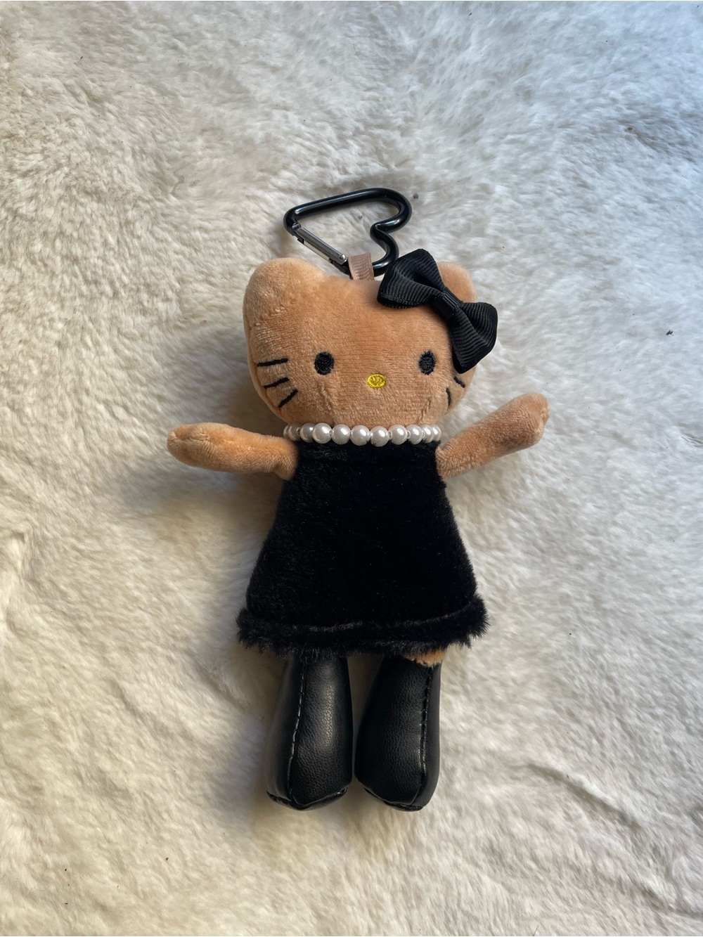 Hello Kitty Bag Charm with Black Dress